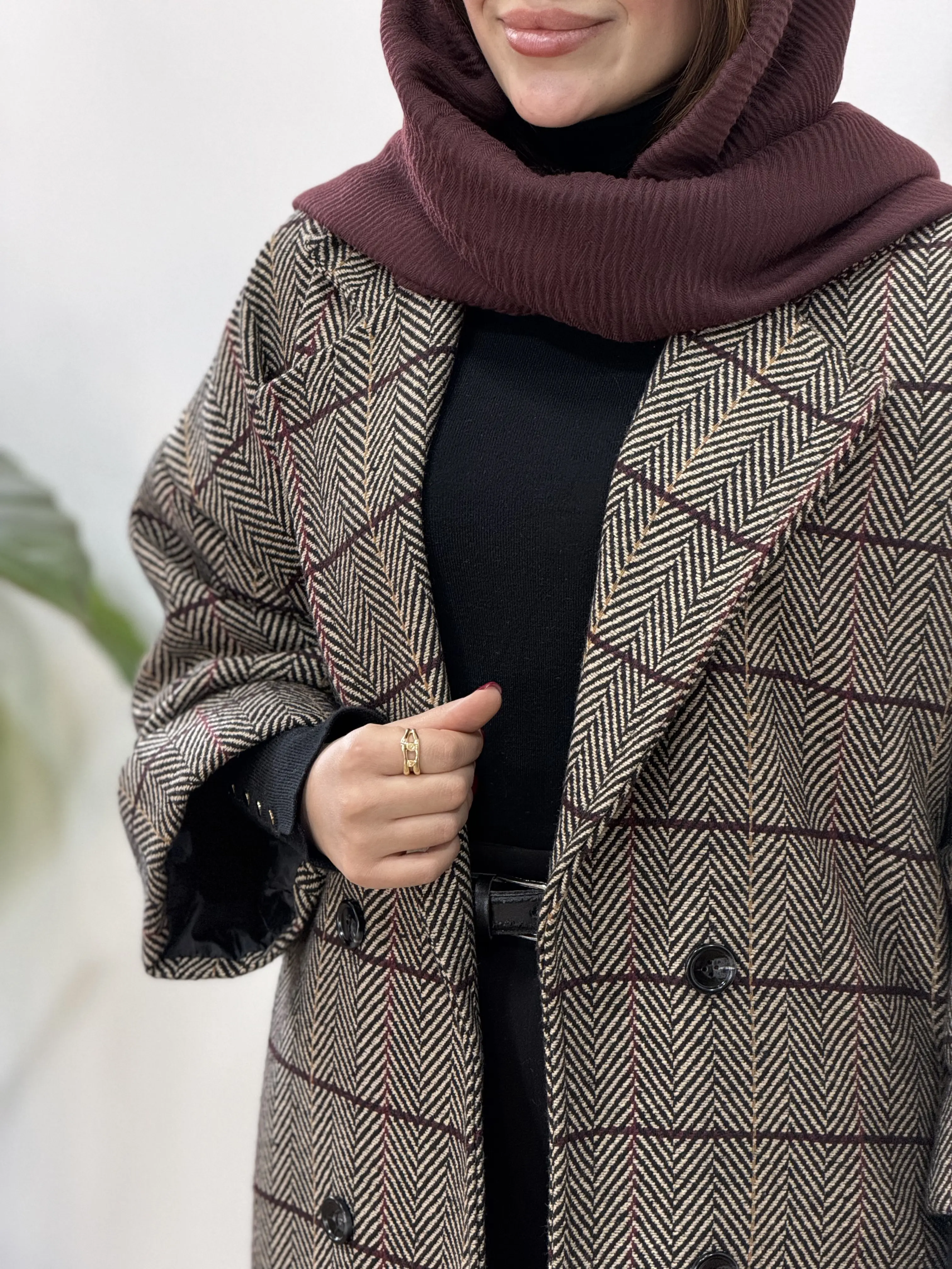 پالتو پشمی آستردار آیسو گلدیس